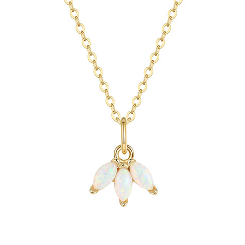 Aurelia Opal Pendant Necklace