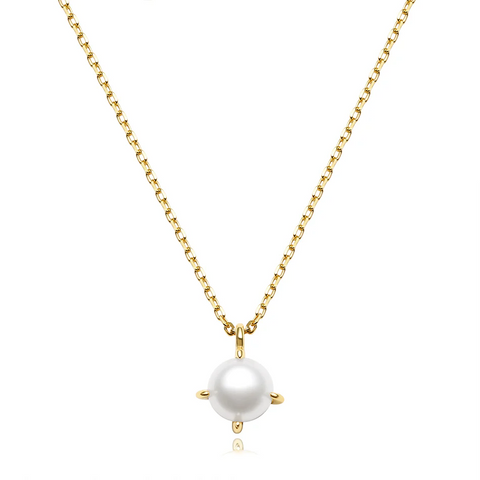 Solene Pearl Pendant Necklace