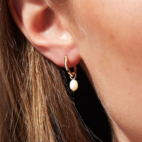Drop Pearl Earrings
